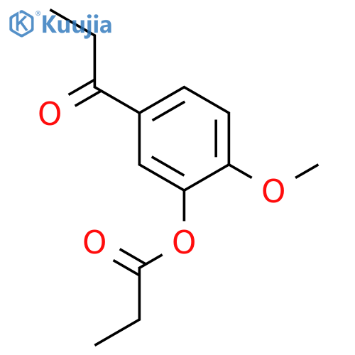 1-PROPANONE, 1-[4-METHOXY-3-(1-OXOPROPOXY)PHENYL]- structure