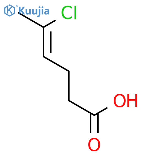 4-Hexenoic acid, 5-chloro-, (Z)- structure