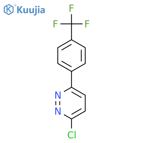 3-chloro-6-[4-(trifluoromethyl)phenyl]pyridazine structure