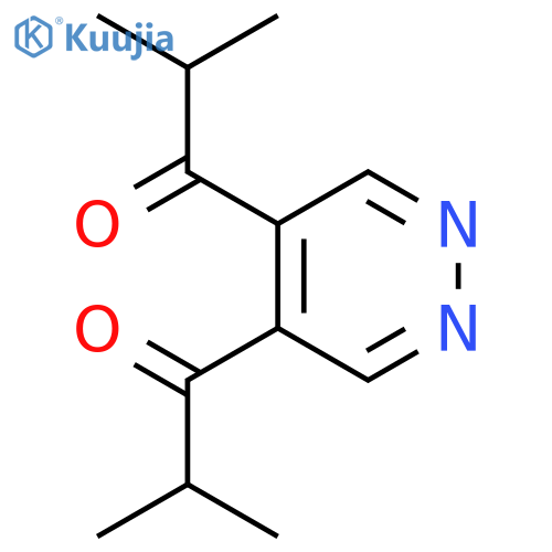 1,1'-(Pyridazine-4,5-diyl)bis(2-methylpropan-1-one) structure