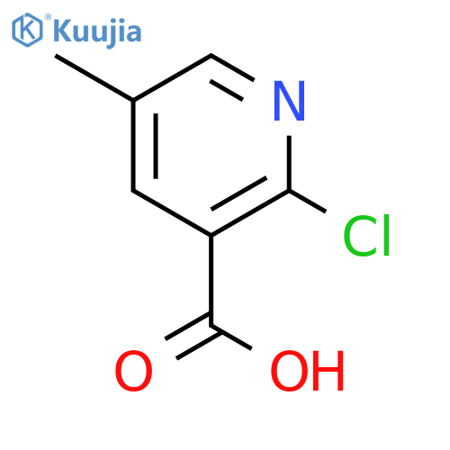 2-chloro-5-methyl-pyridine-3-carboxylic acid structure