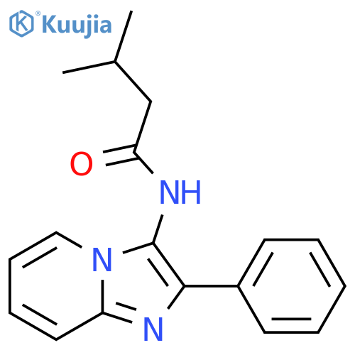 3-methyl-N-{2-phenylimidazo[1,2-a]pyridin-3-yl}butanamide structure
