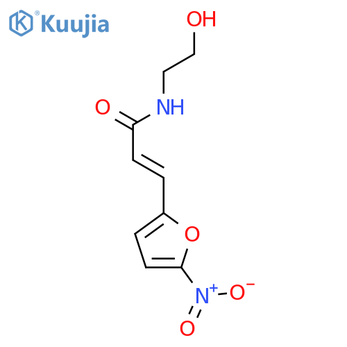 2-Propenamide,N-(2-hydroxyethyl)-3-(5-nitro-2-furanyl)- structure