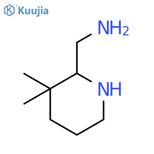 (3,3-dimethylpiperidin-2-yl)methanamine structure