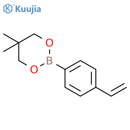 1,3,2-Dioxaborinane, 2-(4-ethenylphenyl)-5,5-dimethyl- structure
