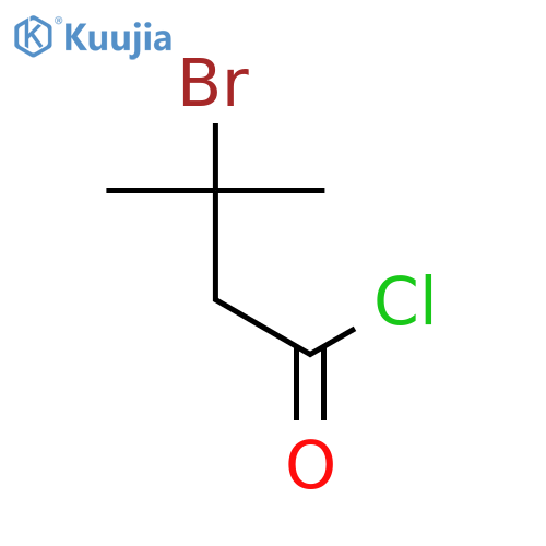 3-bromo-3-methylbutanoyl chloride structure