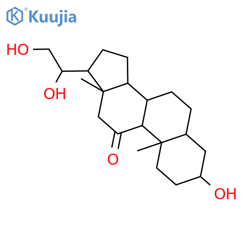 (3alpha,5alpha,20R)-3,20,21-Trihydroxypregnan-11-one structure
