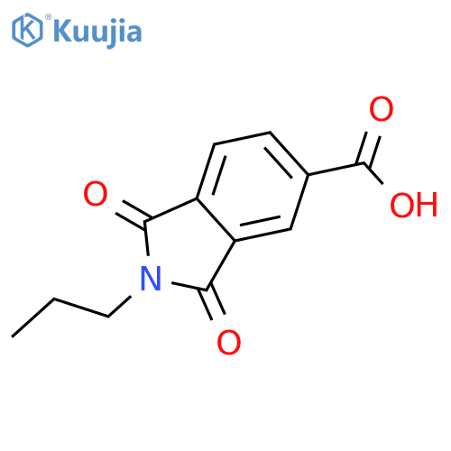 1,3-Dioxo-2-propyl-5-isoindolinecarboxylic Acid structure