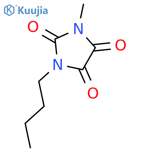 2,4,5-Imidazolidinetrione, 1-butyl-3-methyl- structure