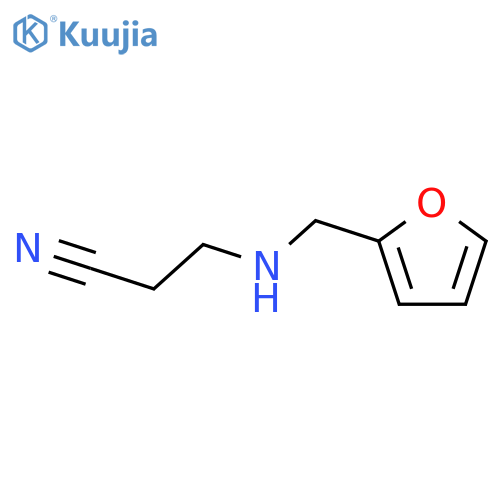 3-(2-Furylmethyl)aminopropanenitrile structure