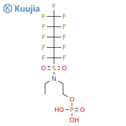 2-[ethyl[(1,1,2,2,3,3,4,4,5,5,5-undecafluoropentyl)sulphonyl]amino]ethyl dihydrogen phosphate structure