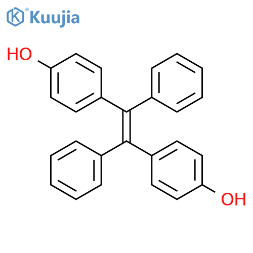 Phenol, 4,4'-(1,2-diphenyl-1,2-ethenediyl)bis- structure