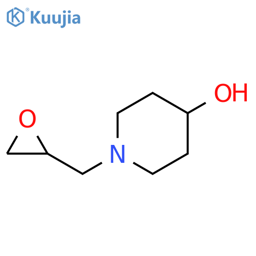 4-Piperidinol, 1-(oxiranylmethyl)- (9CI) structure
