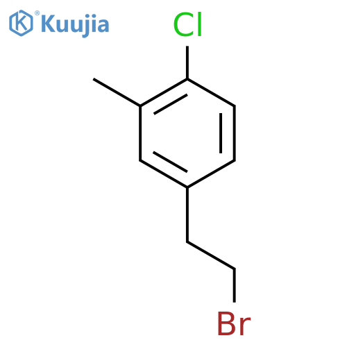 4-(2-bromoethyl)-1-chloro-2-methylbenzene structure