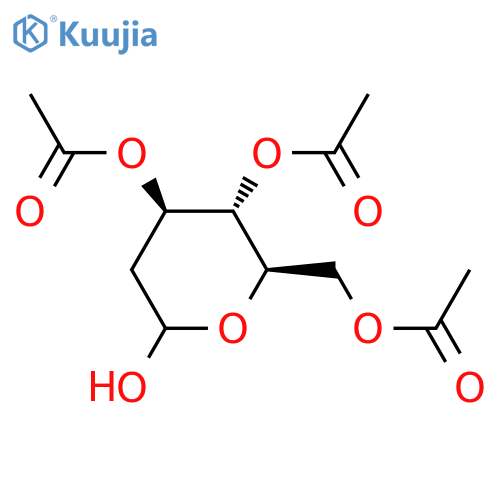 3,4,6-Tri-O-acetyl-2-deoxy-D-arabino-hexopyranose structure