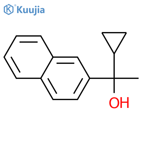 1-cyclopropyl-1-naphthalen-2-ylethanol structure