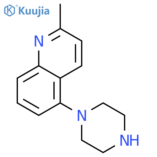 2-methyl-5-(1-piperazinyl)quinoline structure