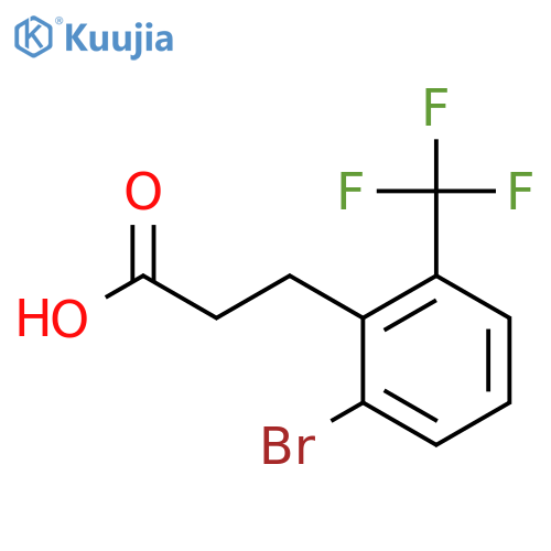 beta-(2-Bromo-6-trifluoromethylphenyl) propionic acid structure