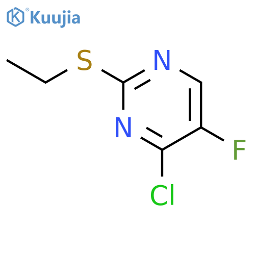 Pyrimidine, 4-chloro-2-(ethylthio)-5-fluoro- structure