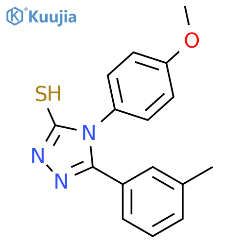 4-(4-methoxyphenyl)-5-(3-methylphenyl)-4H-1,2,4-triazole-3-thiol structure