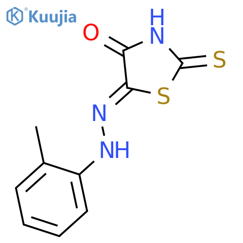 4,5-THIAZOLIDINEDIONE, 2-THIOXO-, 5-[(2-METHYLPHENYL)HYDRAZONE] structure