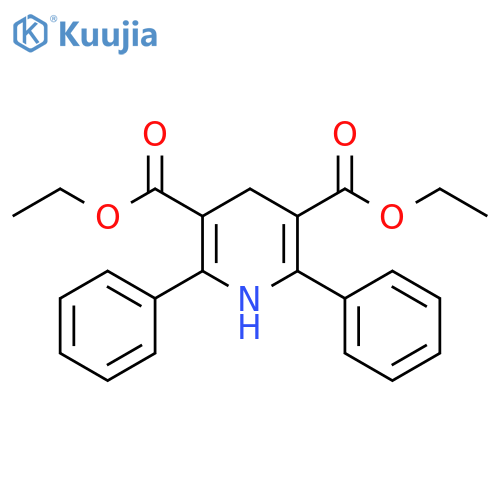 3,5-Pyridinedicarboxylic acid, 1,4-dihydro-2,6-diphenyl-, diethyl ester structure