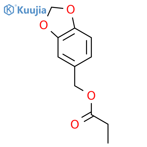 1,3-benzodioxol-5-ylmethyl Propanoate structure