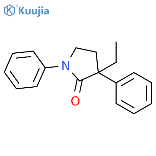 3-ethyl-1,3-diphenylpyrrolidin-2-one structure