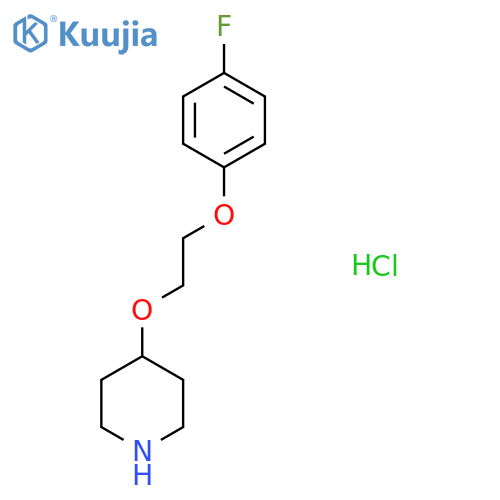 4-2-(4-fluorophenoxy)ethoxypiperidine hydrochloride structure