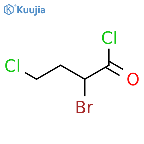 Butanoyl chloride, 2-bromo-4-chloro- structure