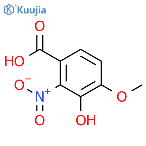 Benzoic acid, 3-hydroxy-4-methoxy-2-nitro- structure