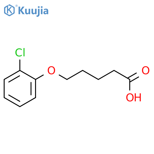 Pentanoic acid, 5-(2-chlorophenoxy)- structure