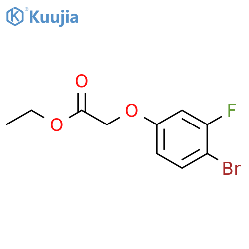 Ethyl 2-(4-bromo-3-fluorophenoxy)acetate structure