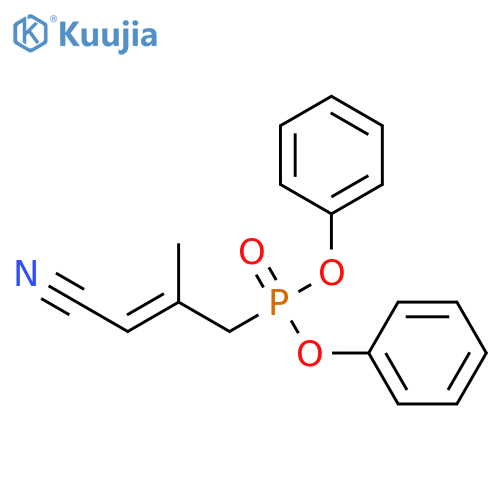 P-(2E)-3-Cyano-2-methyl-2-propen-1-ylphosphonic Acid Diphenyl Ester structure