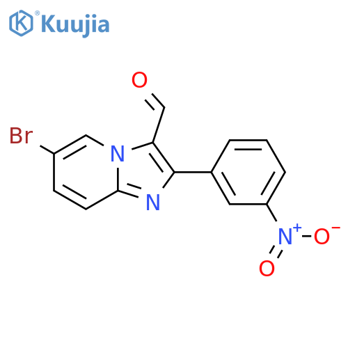 6-Bromo-2-(3-nitrophenyl)imidazo[1,2-a]pyridine-3-carbaldehyde structure