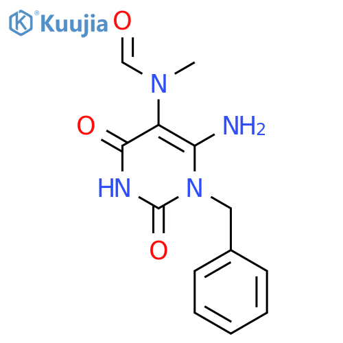 6-AMINO-1-BENZYL-5-(N-FORMYL-N-METHYL)URACIL structure