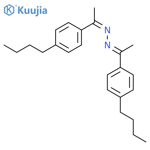 (1E,2E)-bis[1-(4-butylphenyl)ethylidene]hydrazine structure
