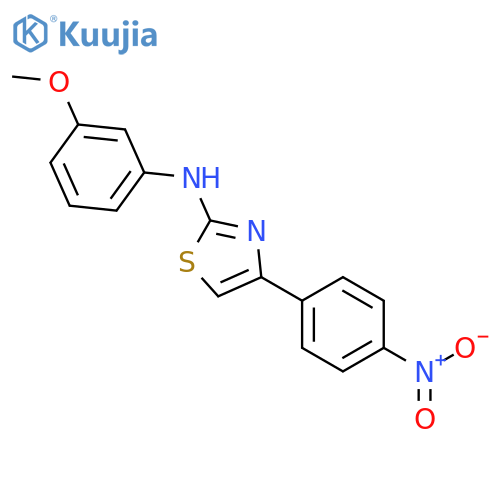 N-(3-methoxyphenyl)-4-(4-nitrophenyl)-1,3-thiazol-2-amine structure