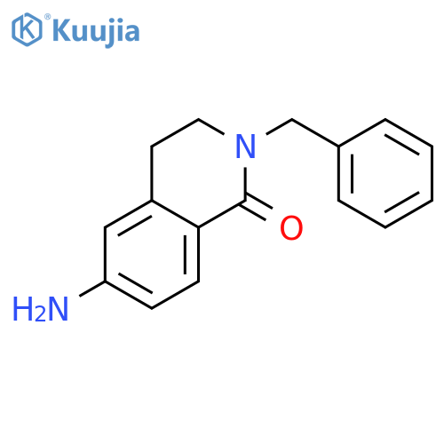 1(2H)-Isoquinolinone, 6-amino-3,4-dihydro-2-(phenylmethyl)- structure