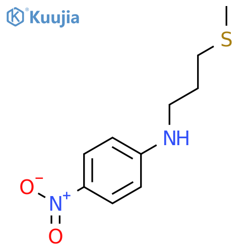 Benzenamine, N-[3-(methylthio)propyl]-4-nitro- structure