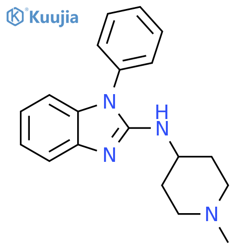 1H-Benzimidazol-2-amine, N-(1-methyl-4-piperidinyl)-1-phenyl- structure