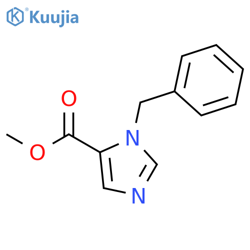 Methyl 1-benzyl-1H-imidazole-5-carboxylate structure