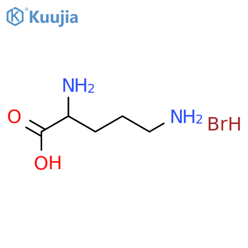 Ornithine, hydrobromide(9CI) structure
