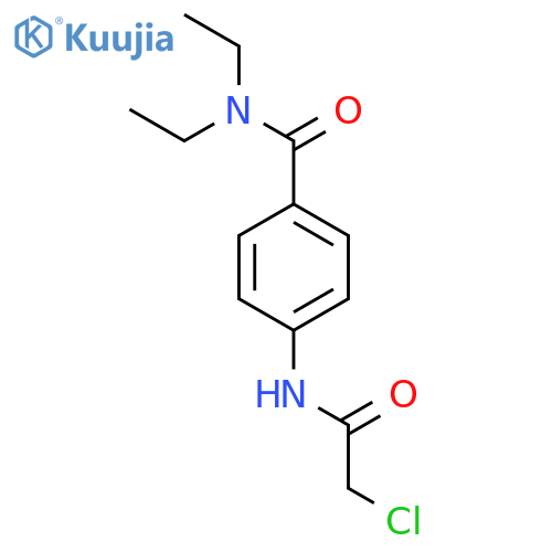 4-(2-Chloroacetamido)-N,N-diethylbenzamide structure