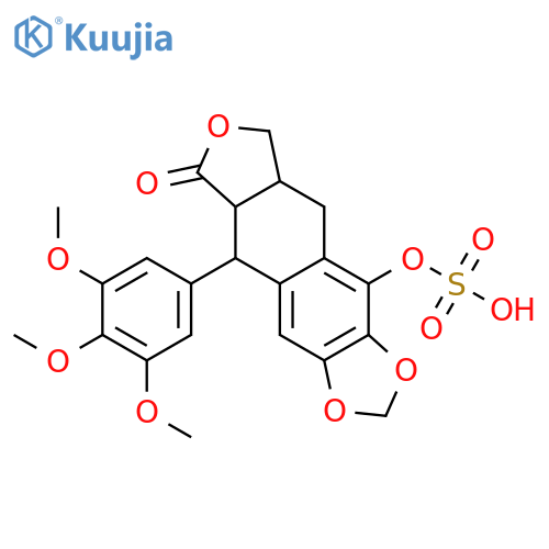 Potassium;[8-oxo-9-(3,4,5-trimethoxyphenyl)-5a,6,8a,9-tetrahydro-5h-[2]benzofuro[5,6-f][1,3]benzodioxol-4-yl] Hydrogen Sulfate structure