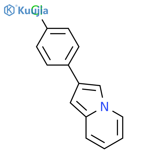 2-(4-chlorophenyl)indolizine structure