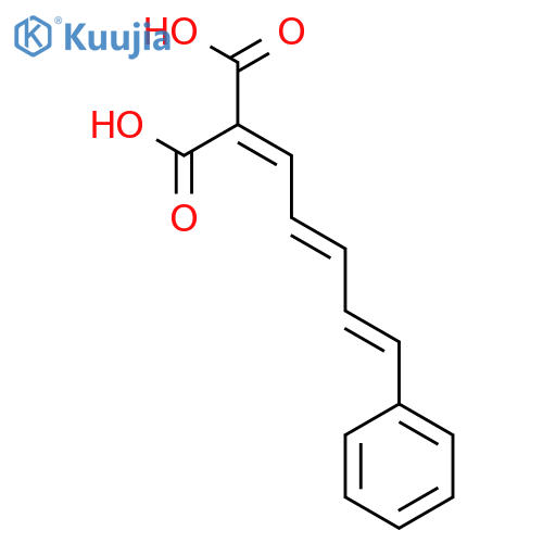 Propanedioic acid,2-(5-phenyl-2,4-pentadien-1-ylidene)- structure