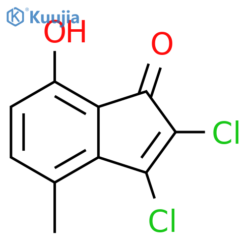 2,3-Dichloro-7-hydroxy-4-methyl-1H-inden-1-one structure