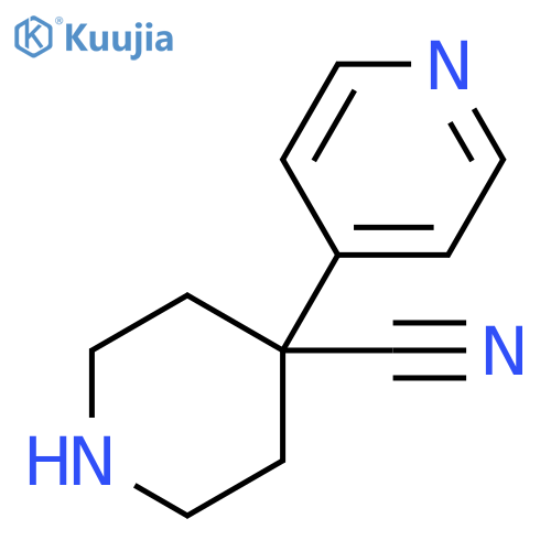 4-(4-pyridyl)piperidine-4-carbonitrile structure