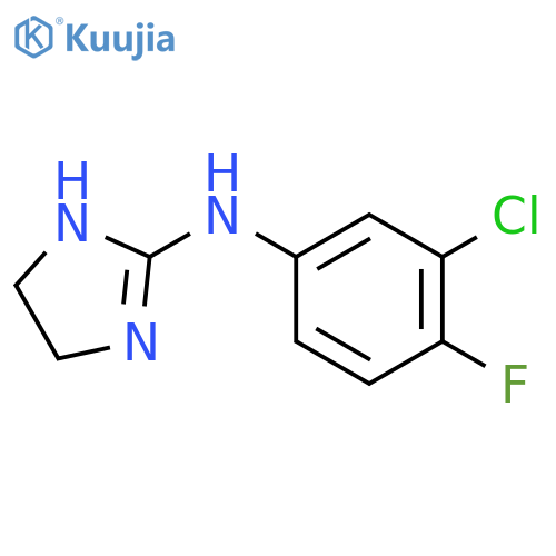N-(3-Chloro-4-fluorophenyl)-4,5-dihydro-1H-imidazol-2-amine structure